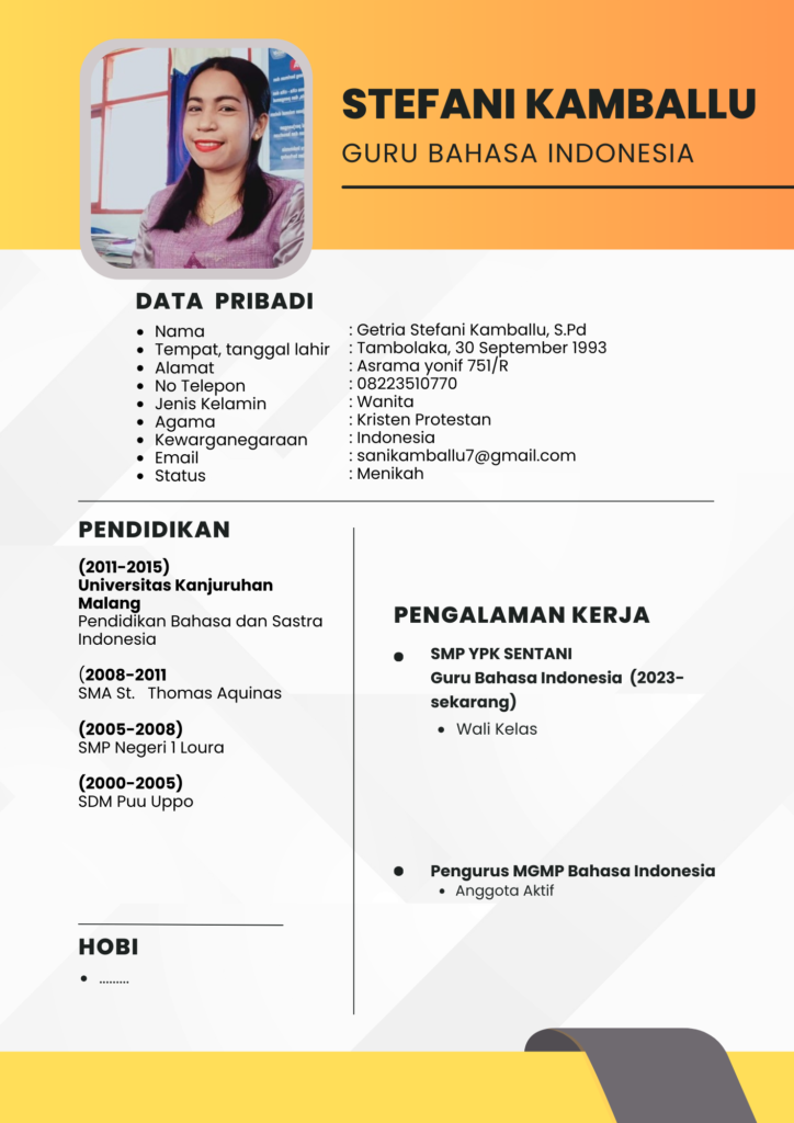 Getria S. Kamballu, S.Pd